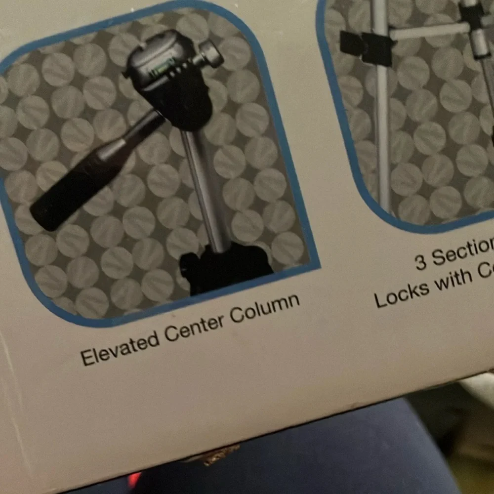 Black and Silver Photo Video Tripod